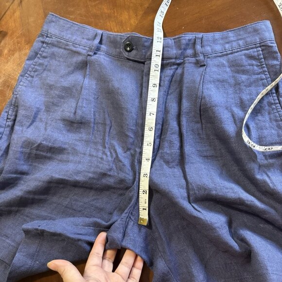 Banana Republic Shorts Mens 32 Blue 7 Inch Short 100% Linen Casual Chino - Picture 9 of 12